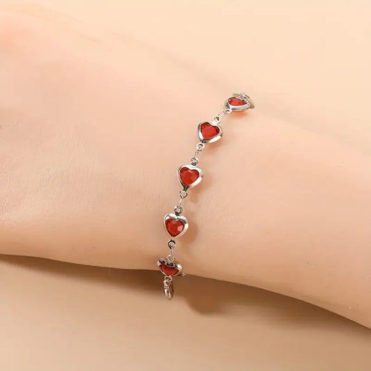Pulsera Ophelyra Garnetelle | Oro Blanco