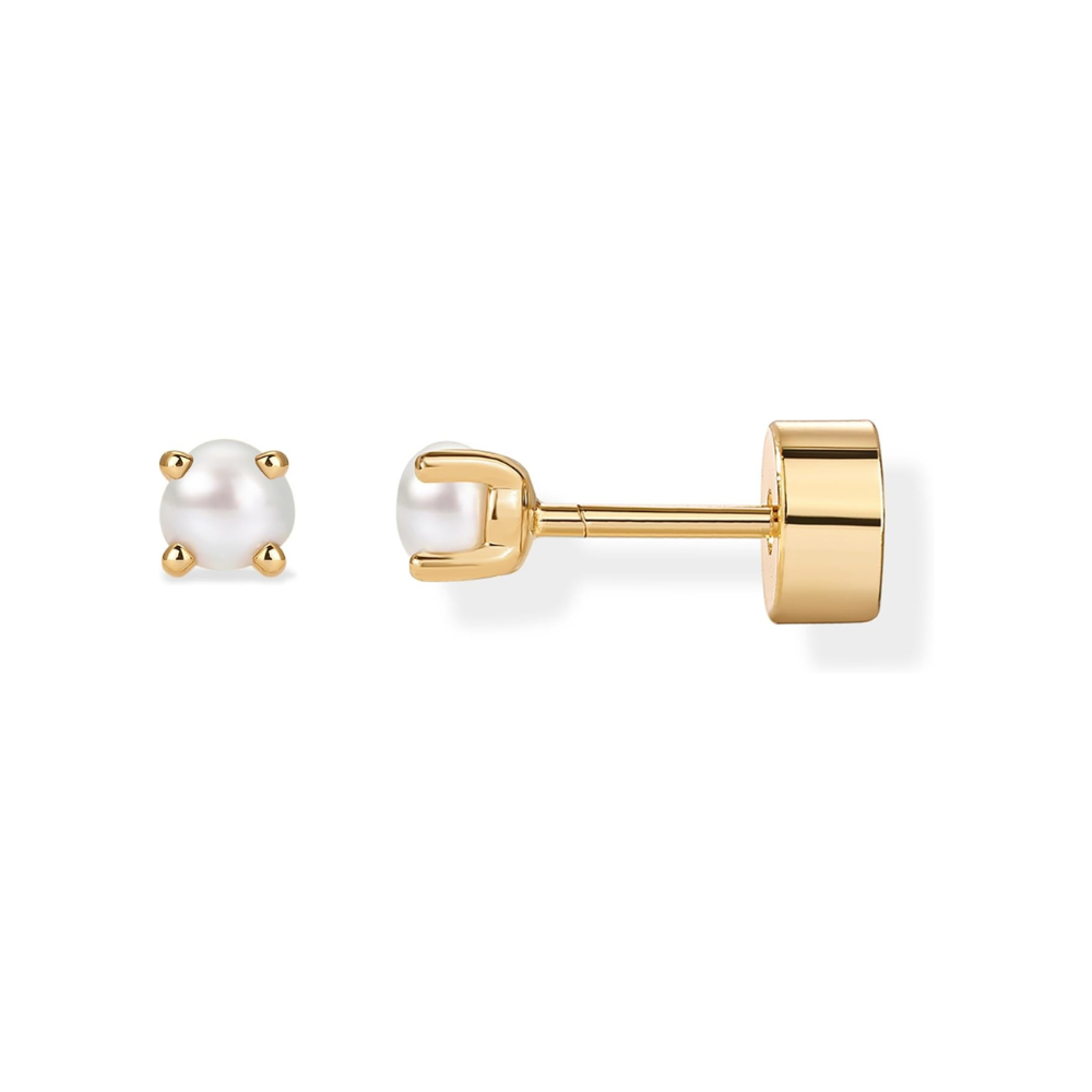 Pendientes Studs de Perla Delicados | Oro