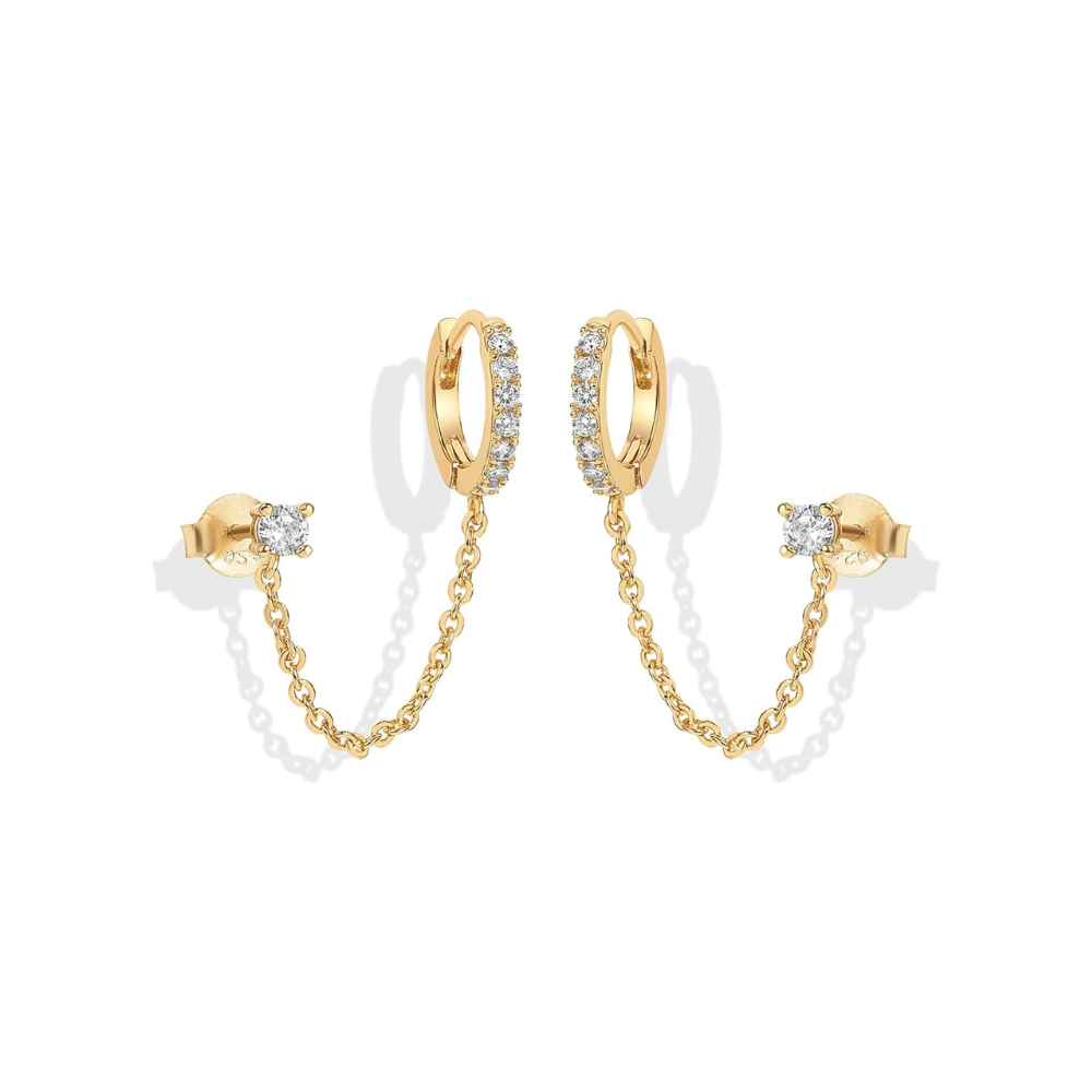 Pendientes Cadena Adella | Oro