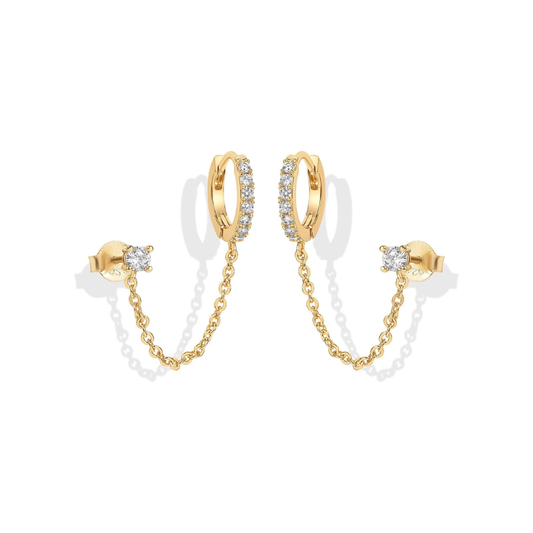Pendientes Cadena Adella | Oro