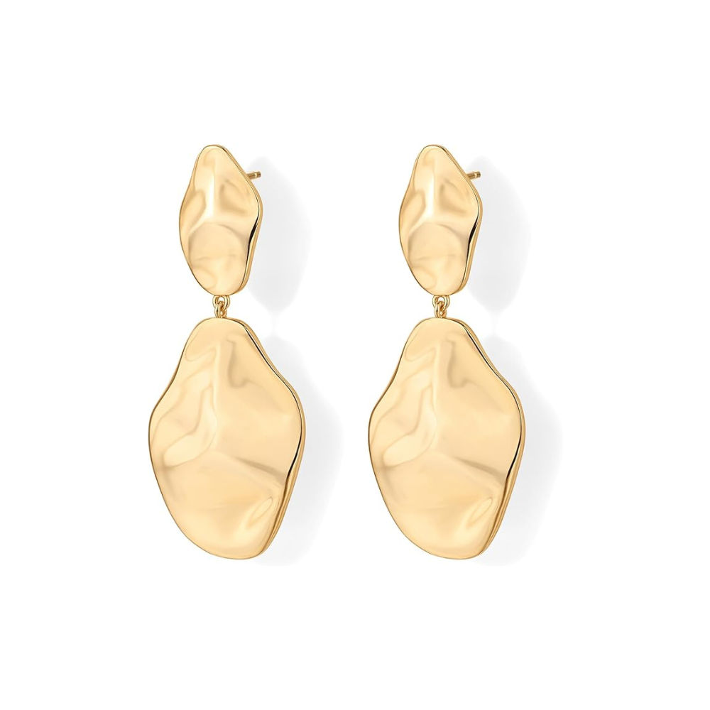 Pendientes Onda Ripple | Oro