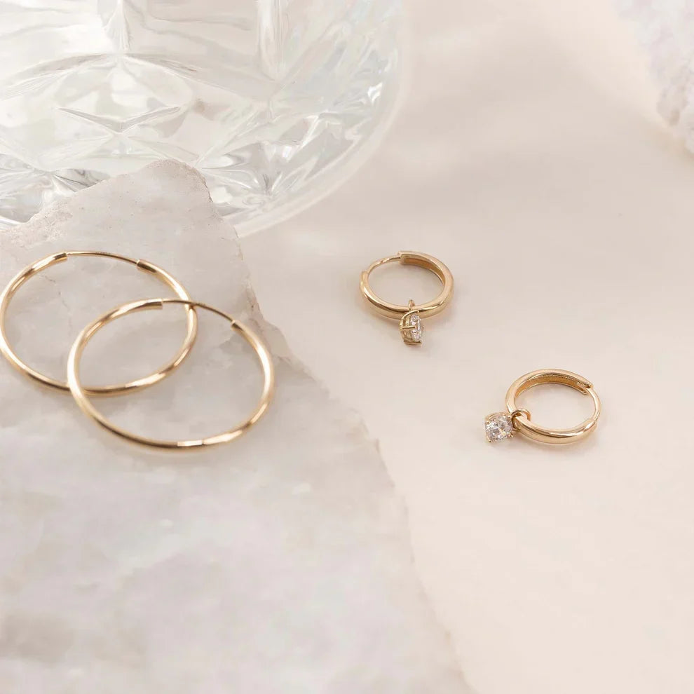 Aros de Piedra Larmes de Lune | Oro