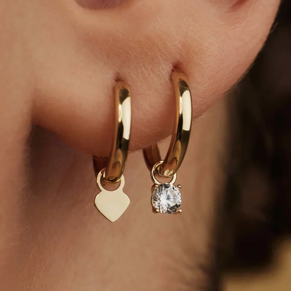 Aros de Piedra Larmes de Lune | Oro