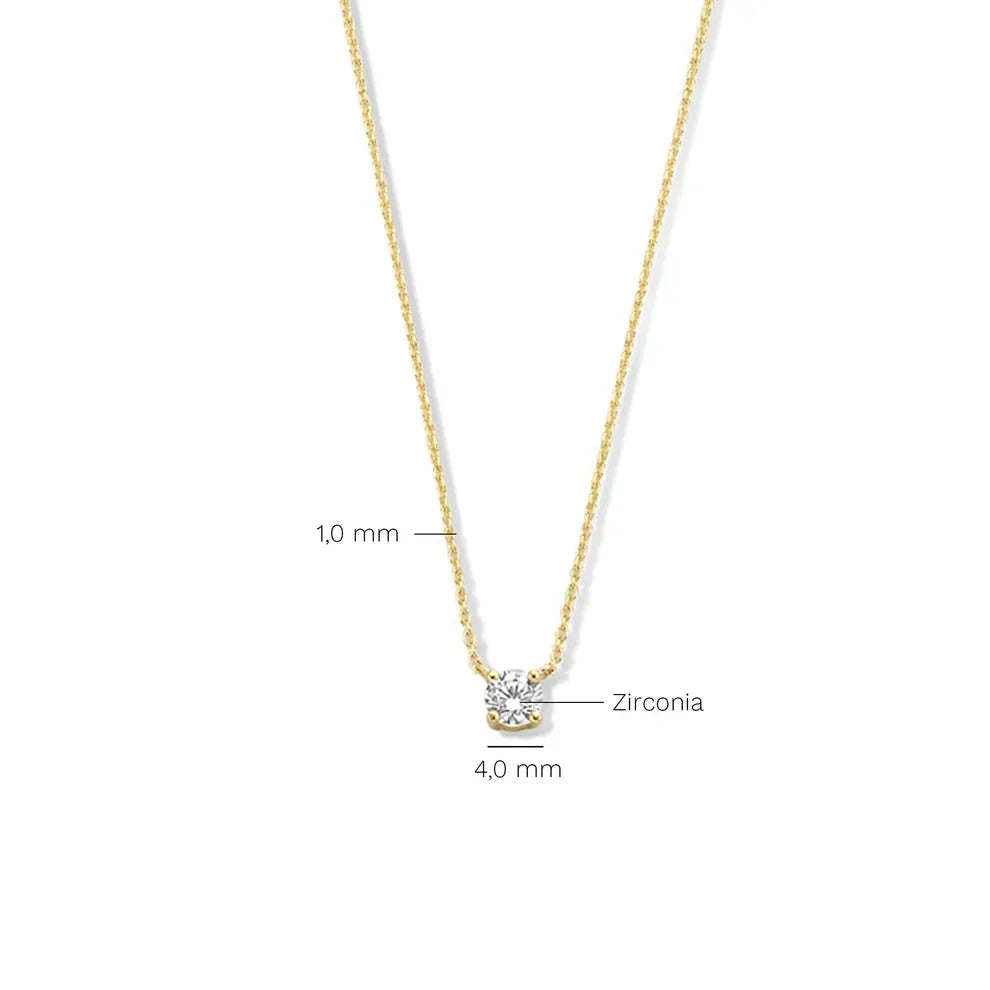 Collar Moissanite Cléa | Oro