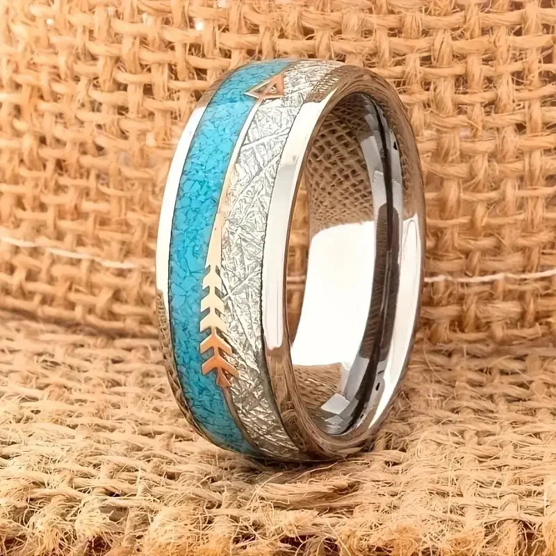 Anillo Esmalte Antiguo | Oro Blanco