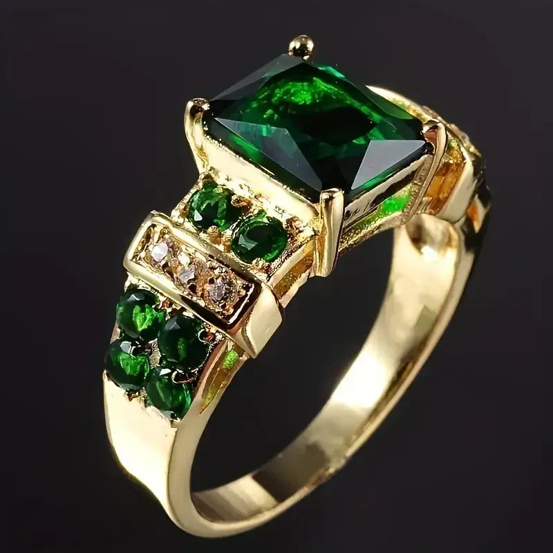 Anillo Esmeralda Exquisita | Oro