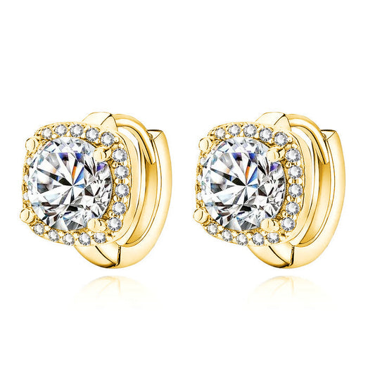 Pendientes Cuadrados Nadine | Oro