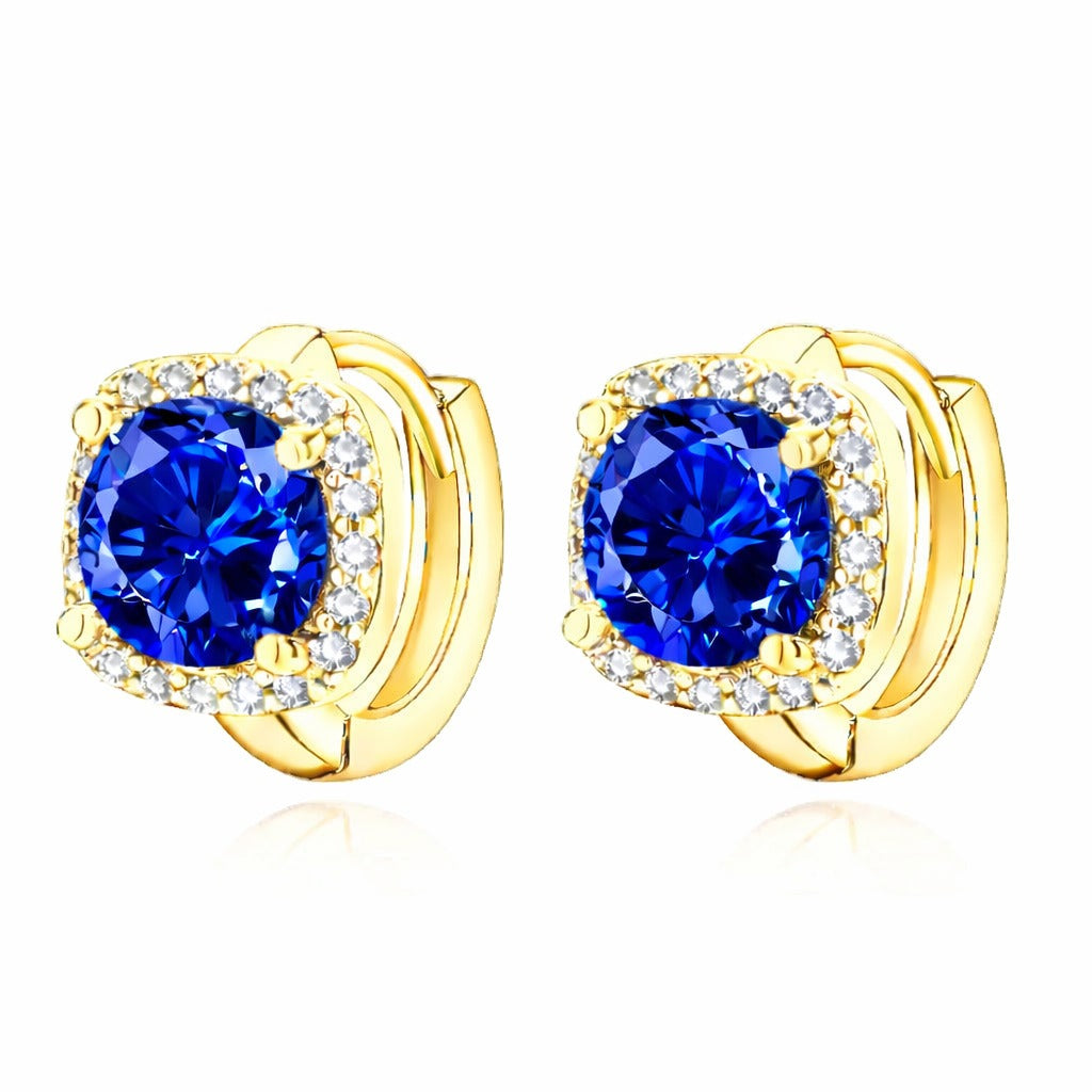 Pendientes Zafiro Nadine | Oro