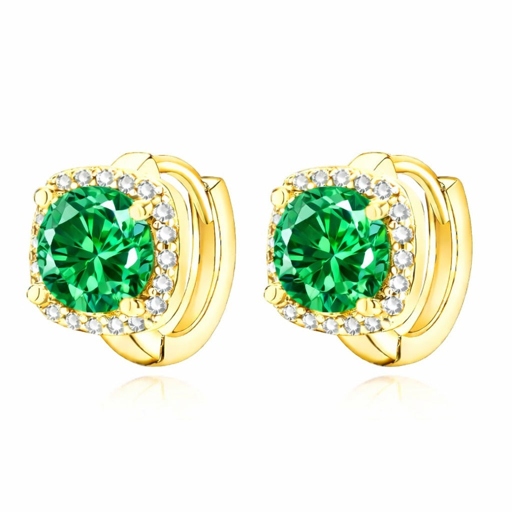 Pendientes Esmeralda Nadine | Oro