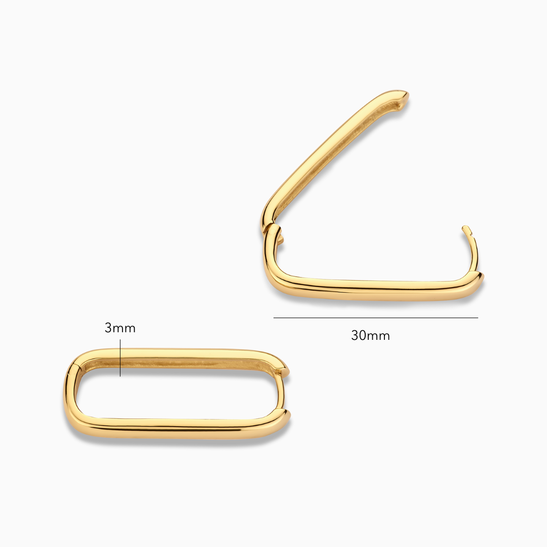 Aros Icon Grandes | Oro