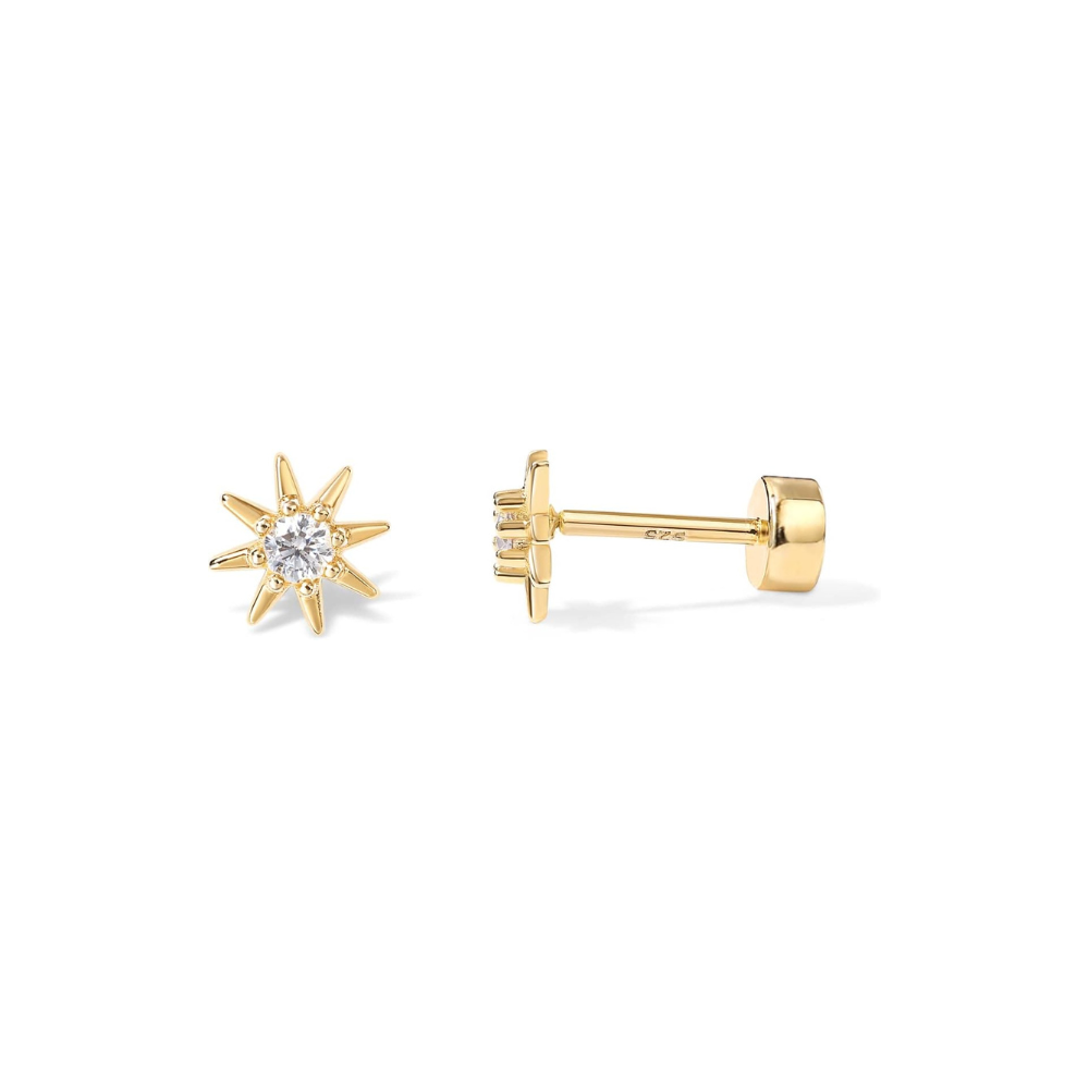 Pendientes Sunburst | Oro