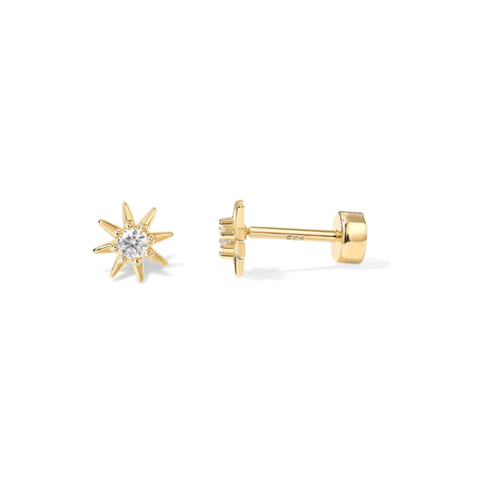 Pendientes Sunburst | Oro